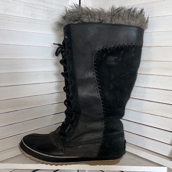 Sorel Shoes - Sorel Black and Gray Women's Winter Boots